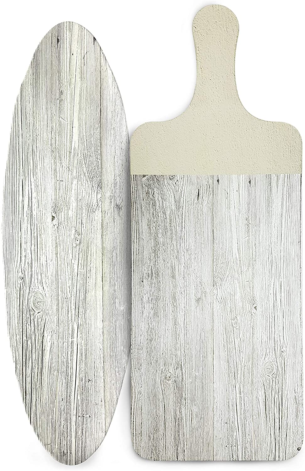 Price:$9.99 Designs Island Life Drift Bleach Serving Platter and Cheese Board Set, Durable and BPA Free (2 pcs, Grey): Home & Kitchen