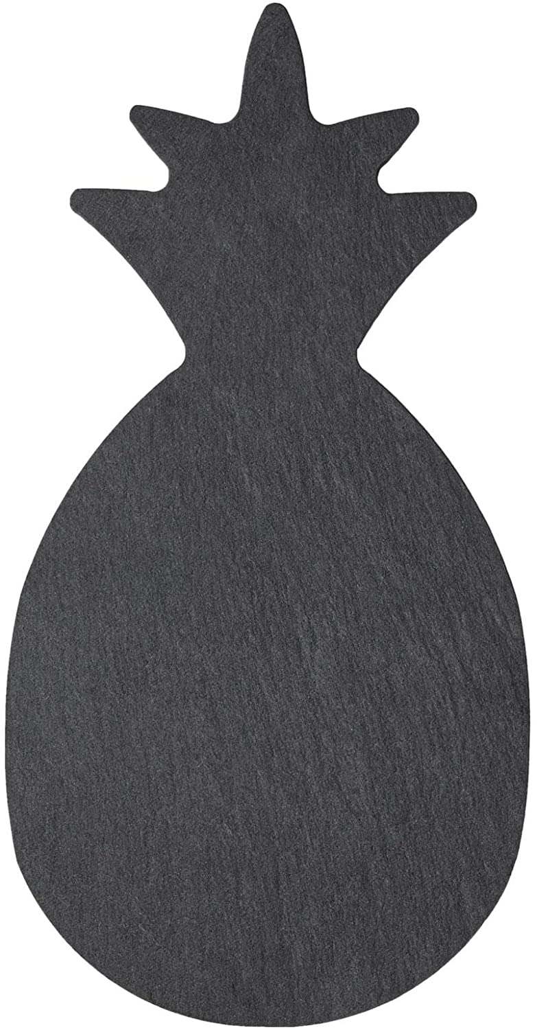 Price:$13.99 Cheese Board Plate, Pineapple Charcuterie Serving Tray for Meat, Appetizers, Tapas (6 x 12 Inches, Black): Cheese Plates