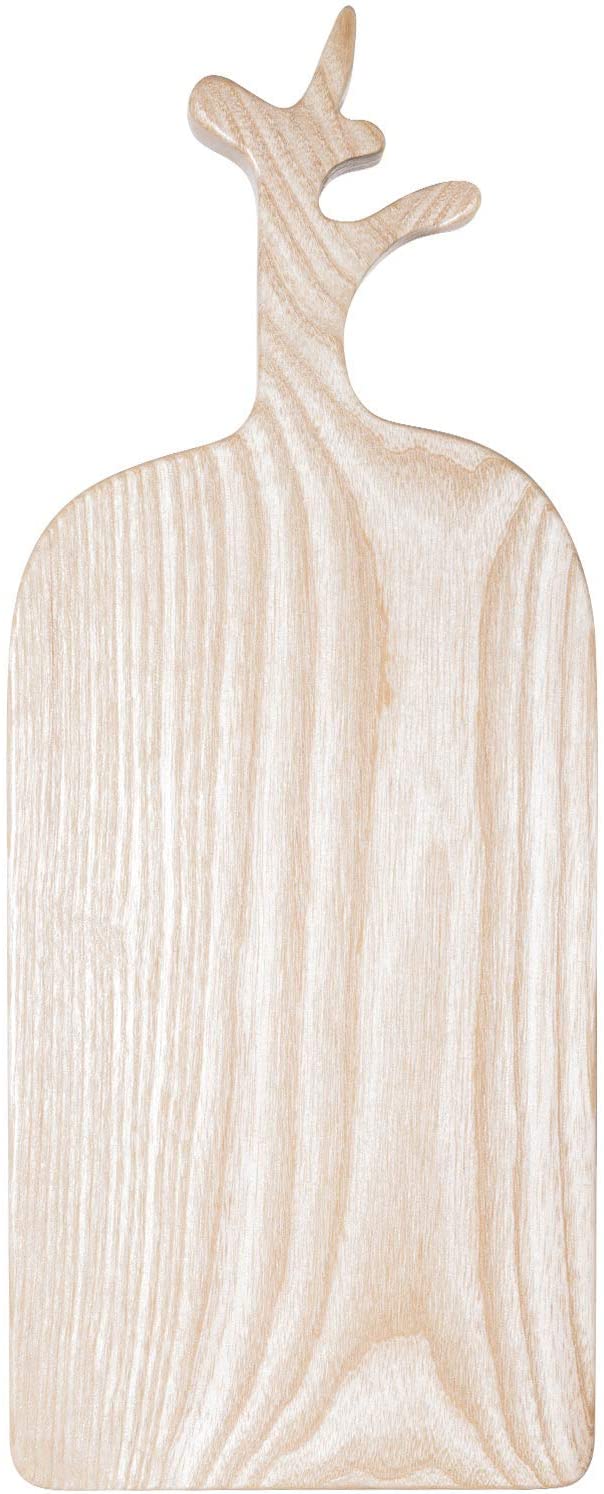Price:$19.98 JSC Rectangular Wood Tray with Tree Shape Handle 10 x 5.5 Inch, Kitchen Serving Plate Service Tableware Serveware Cheese Snack Platter Wooden Board Minimal Home Décor, Light Brown Ash Wood: Serving Dishes, Trays & Platters