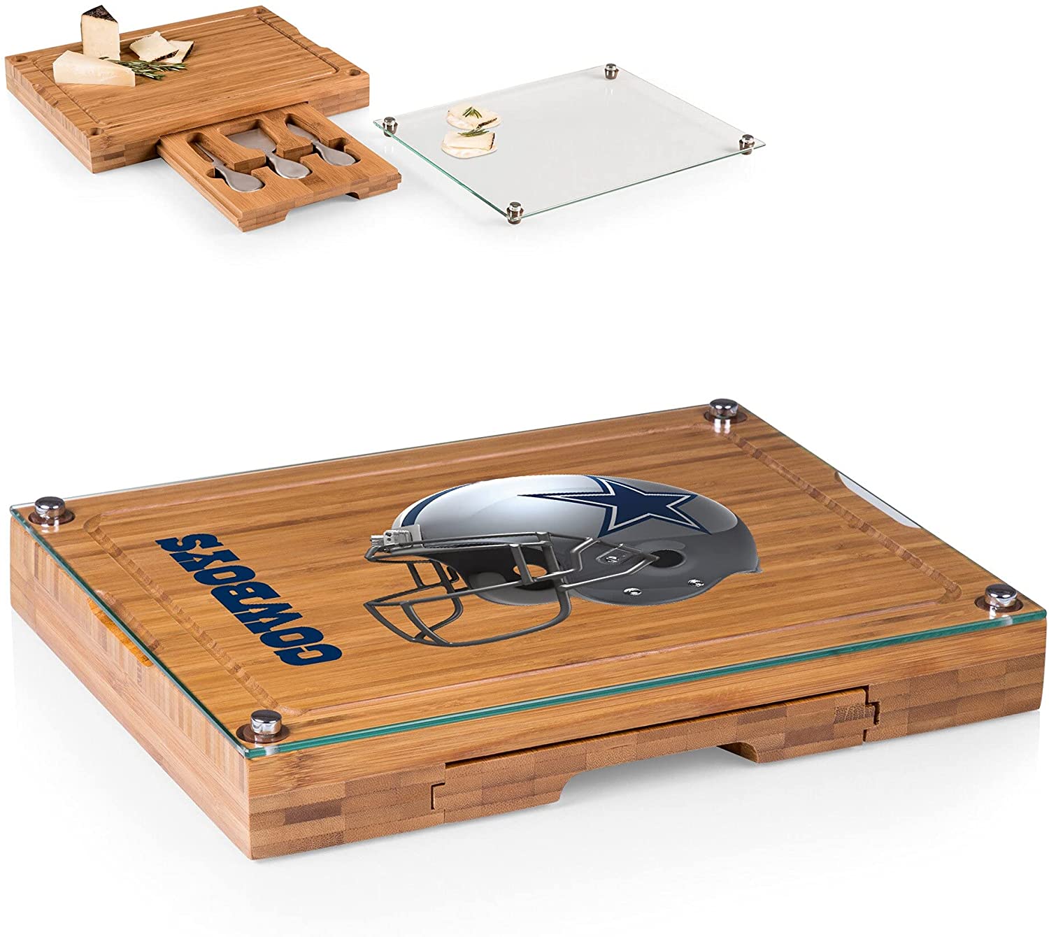 Price:$88.00 TIME Dallas Cowboys Concerto Cheese Board with Serving Stage and Tools : Home & Kitchen