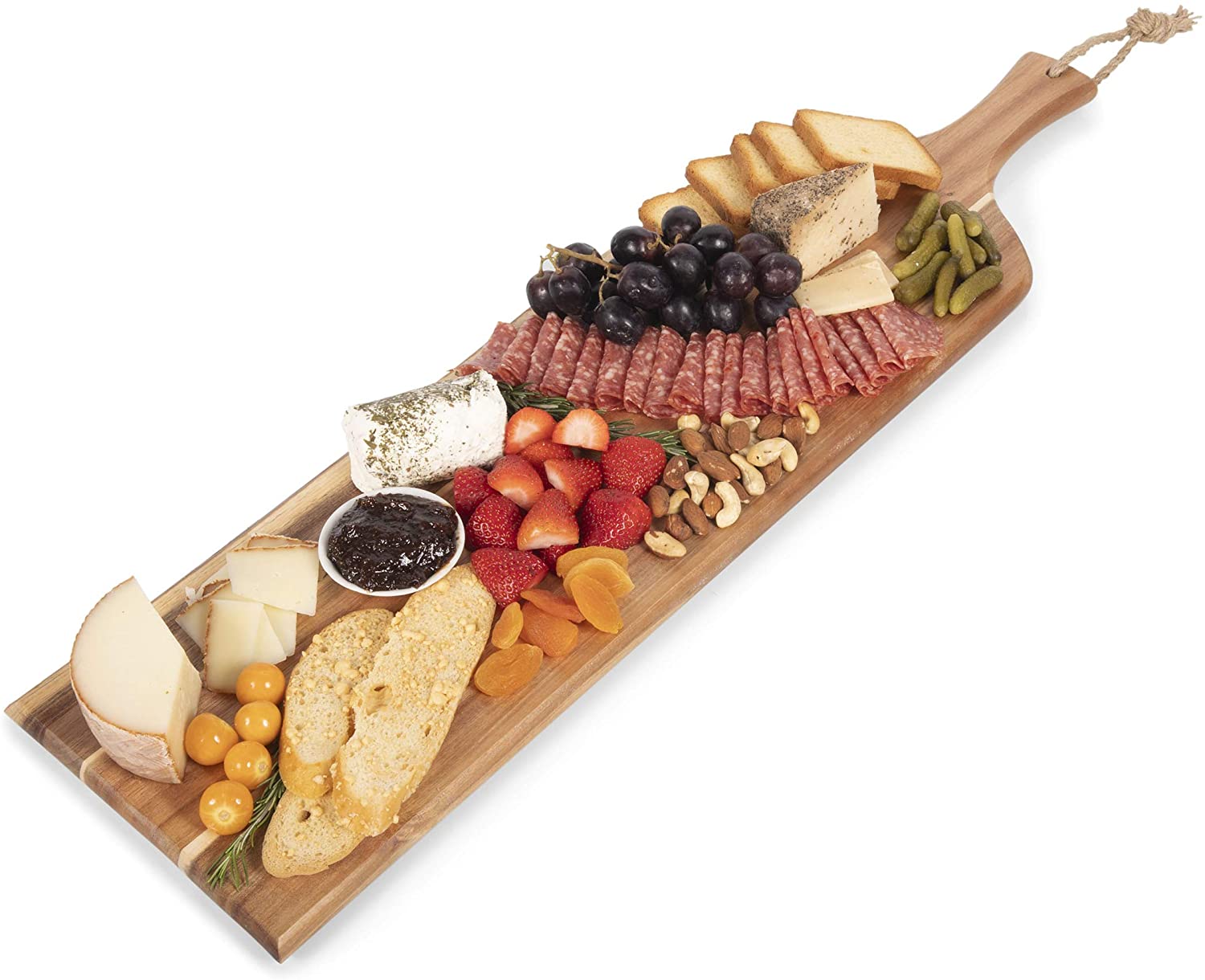 Price:$43.99 - a Picnic Time brand Artisan Raw Edge Charcuterie Boards, 30-inch, Acacia Wood : Patio, Lawn & Garden