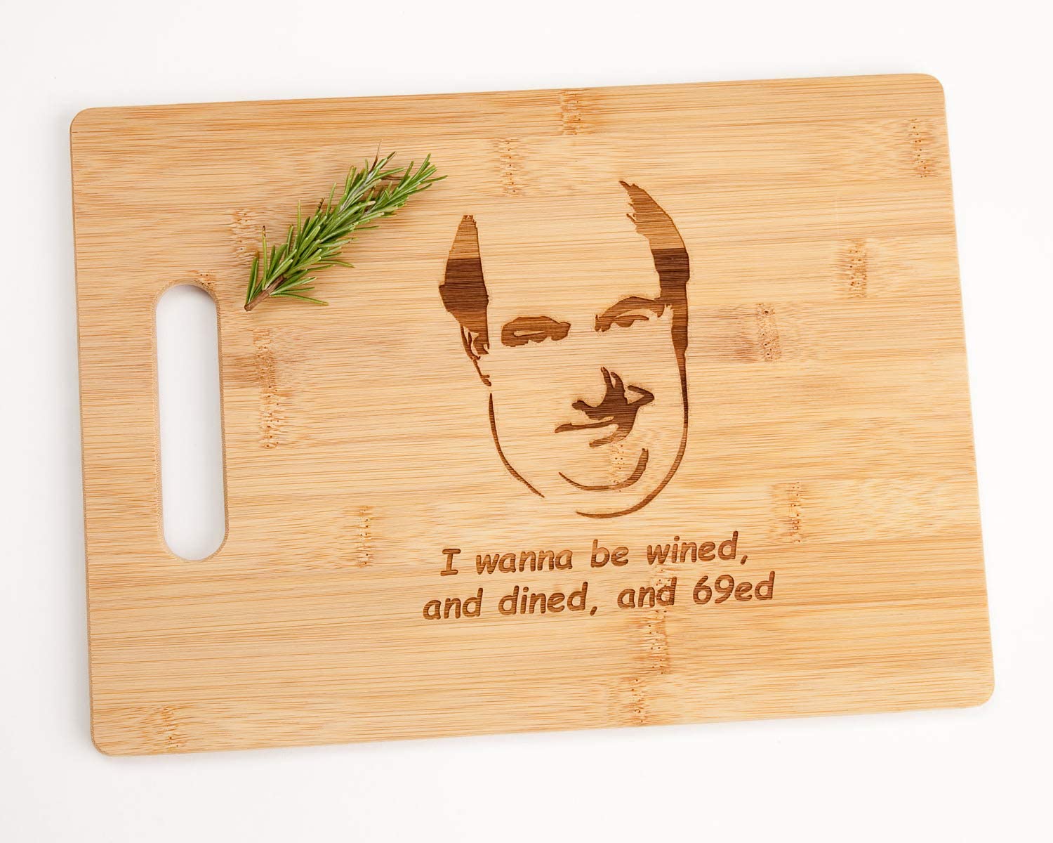Price:$18.99 Office Kevin's Wined Dined and 69ed Cheese Cutting Board Funny Gift 8.5 x 11": Home & Kitchen