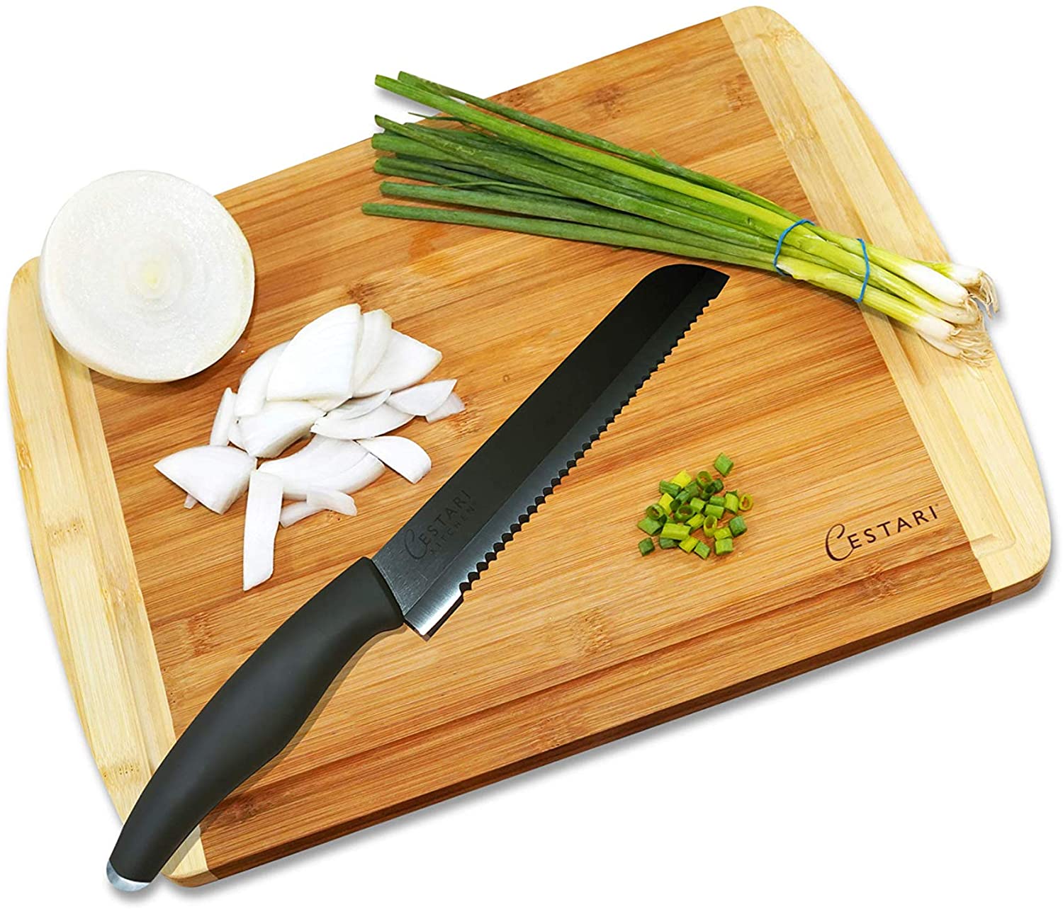 Price:$18.99 Cutting Boards for Kitchen: Organic Bamboo Wood Cutting Board with Juice Grooves - Best Wood Cutting Board for Meat & Vegetables - Large Decorative Serving Tray & Wood Cheese Board: Home & Kitchen