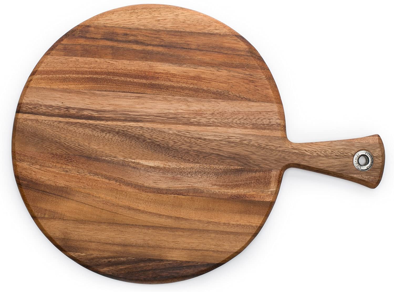 Price:$31.98 Gourmet Round Provencale Paddle Round, Acacia Wood 0.5 x 12 x 16 inches: Cutting Boards: Home & Kitchen