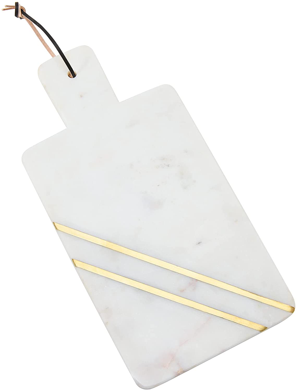 Price:$36.87 : Main + Mesa Modern Boho Marble Cutting Board with Brass Inlay for Cheese Boards or Charcuterie Serving Trays for the Kitchen,White Marble,Medium,EC0684 : Home & Kitchen