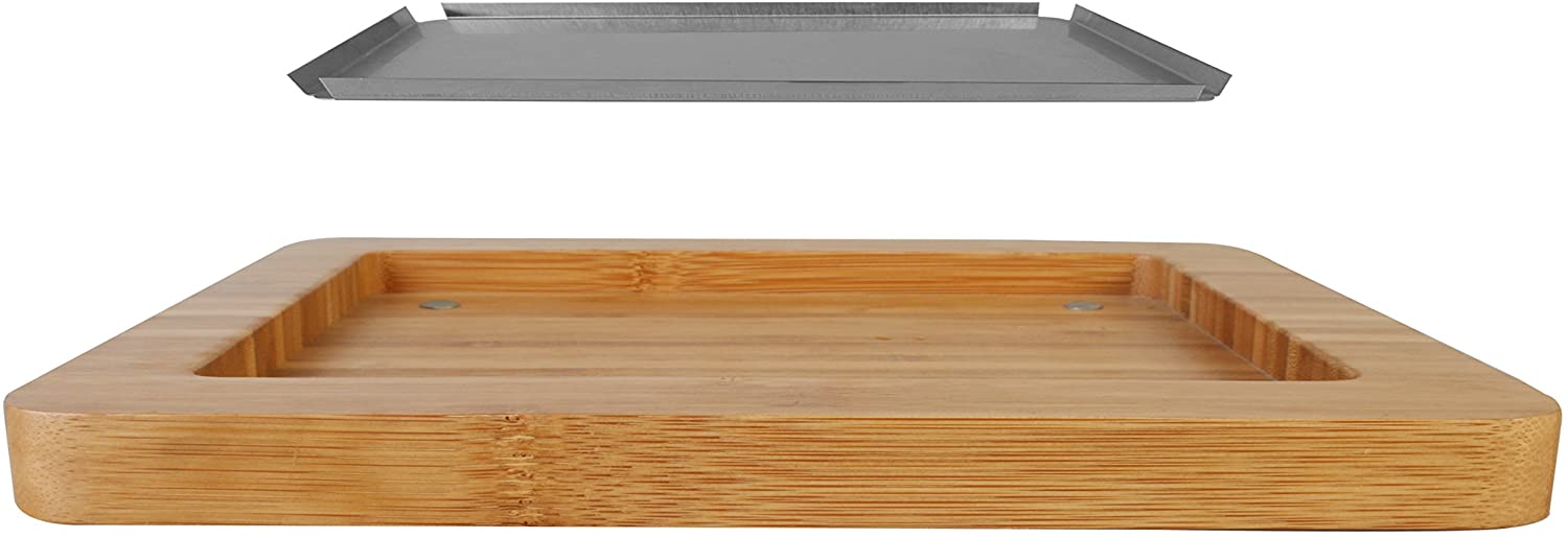Price:$24.95 cheese board and cutlery,Bamboo Platter,Stainless Steel Tray, serving tray wooden cheese board set,chacutery accessories board for Birthday, Mother's Day: Platters