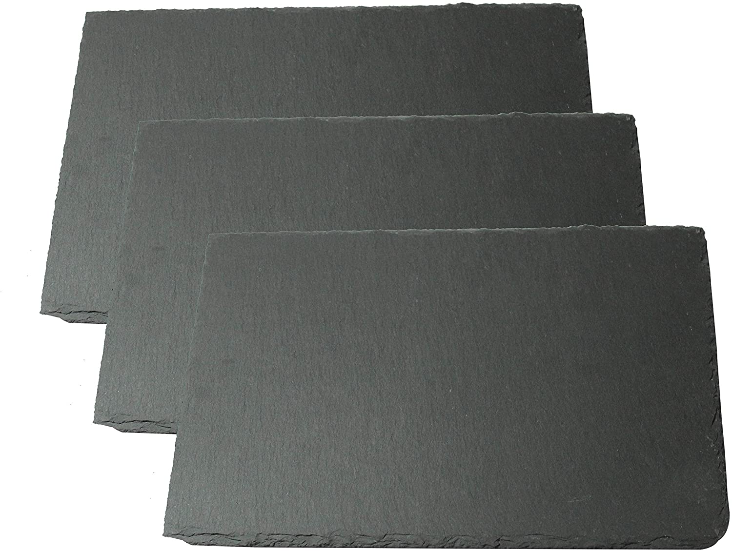 Price:$30.39 Slate Cheese Board Natural Slate Cheese Plates for Kitchen Dining,Parties,Entertaining,8"x12" Slate Placemats Slate Serving Tray for Cake,Fruit,Biscuit,Meat,Charcuterie Slate Boards Set of 3: Cheese Plates