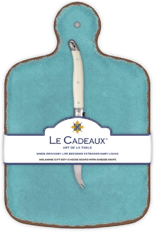 Price:$34.20 Cadeaux Antiqua Cheese Board With Knife, Turquoise: Home & Kitchen