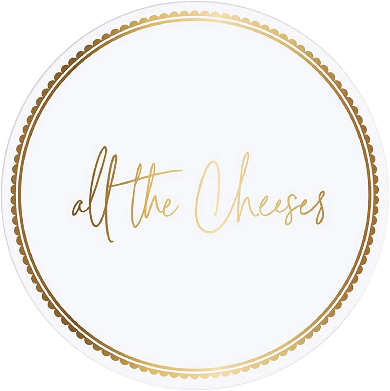 Price:$24.88 Cheese Board, Ceramic Serving Tray with All of the Cheeses Plate Housewarming Christmas Gift for Friends, 10 Inch Dia: Cheese Plates