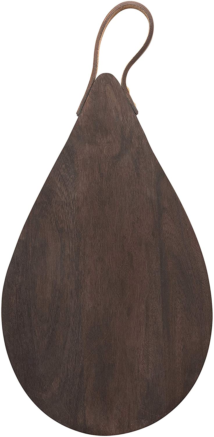 Price:$23.55 Co-Op Mango Wood Cheese Leather Handle, Espresso Finish Cutting Board, 13.5" x 8": Home & Kitchen