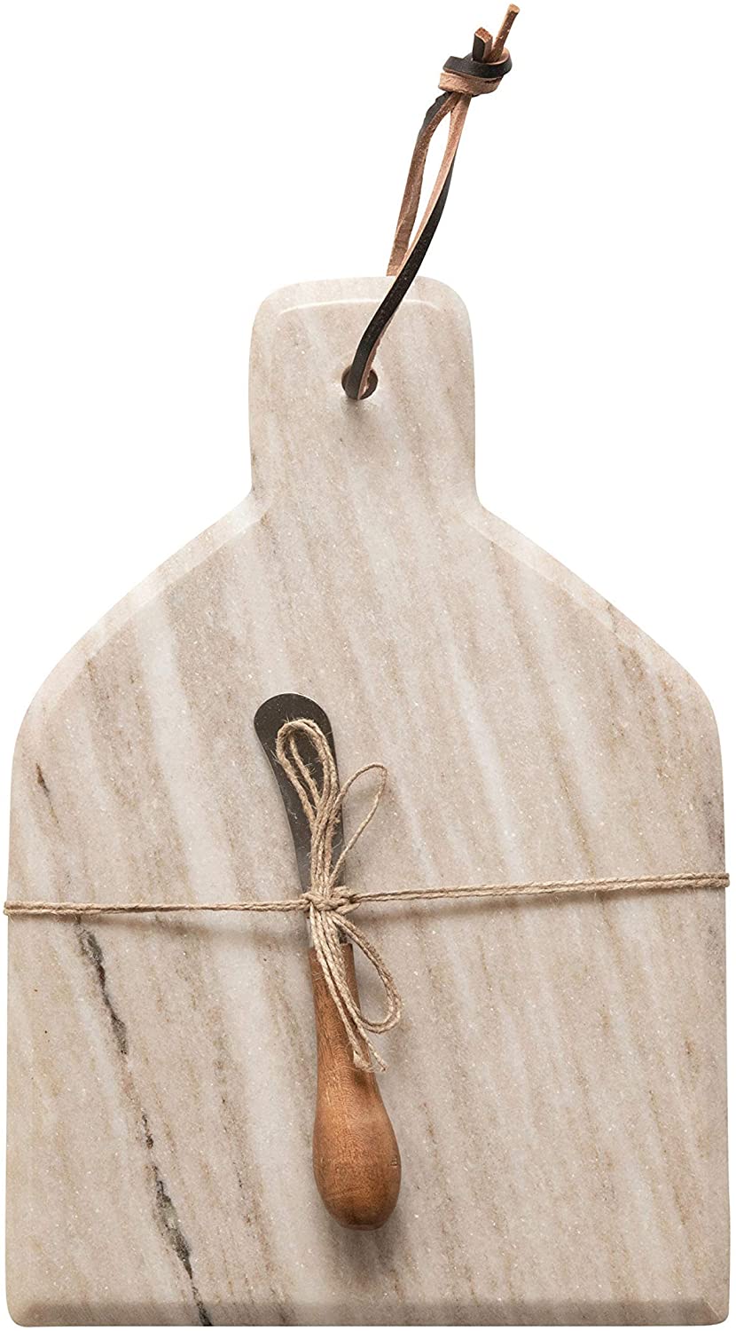 Price:$23.57 Co-Op Marble Cheese Canapé Knife, Buff Color, Set of 2 Cutting Board, 12": Home & Kitchen