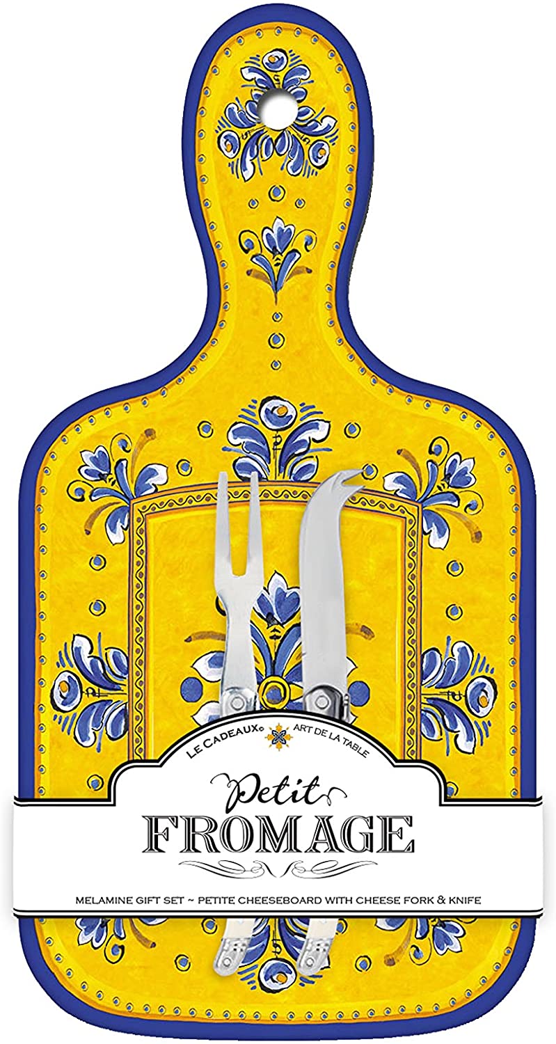 Price:$38.00 Cadeaux Melamine Benidorm Single Serve Cheese Board and Utensils : Home & Kitchen
