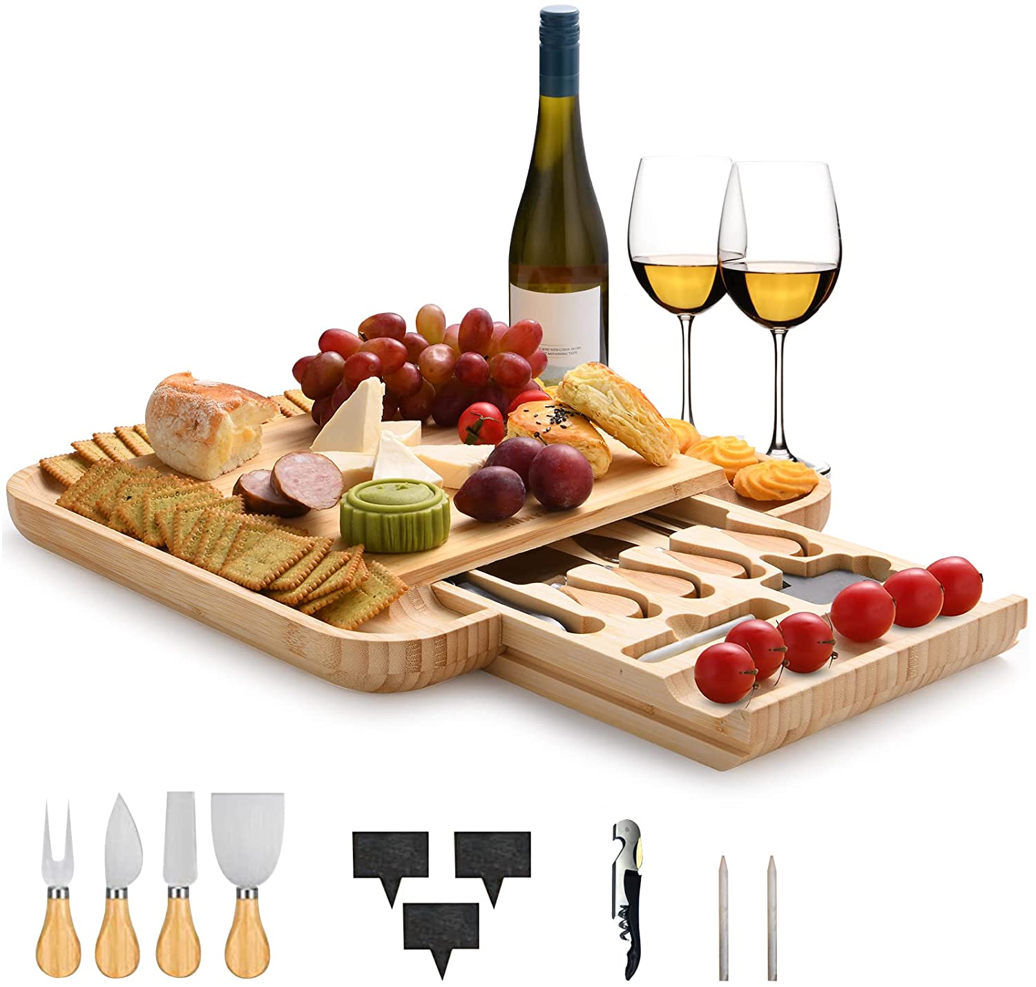 Price:$45.99 Cheese Board: Charcuterie Board Set, Charcuterie Boards, Cheese Boards Charcuterie Boards, Charcuterie, House Warming Gifts New Home: Cheese Servers