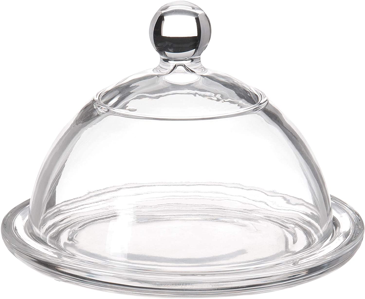 Price:$14.55 De Fromage Mini Glass Butter Dish Dome Tray Plate Multi-Purpose Preserving Serving Dessert Home and Kitchen Glassware for Cream Cheese Cake, Salad Foods, 4.5” x 6”, Clear: Cheese Plates