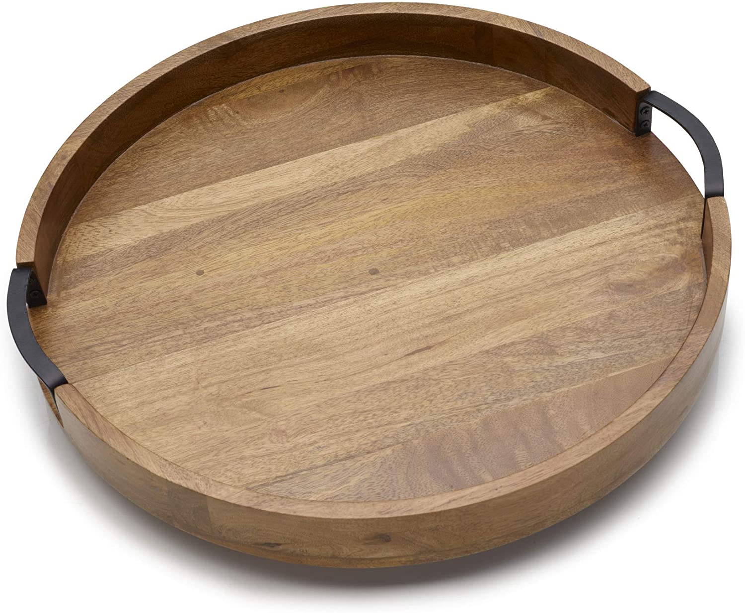 Price:$62.95 Basics by Mikasa Lazy Susan Serving Tray, 18-Inch, Mango Round: Home & Kitchen