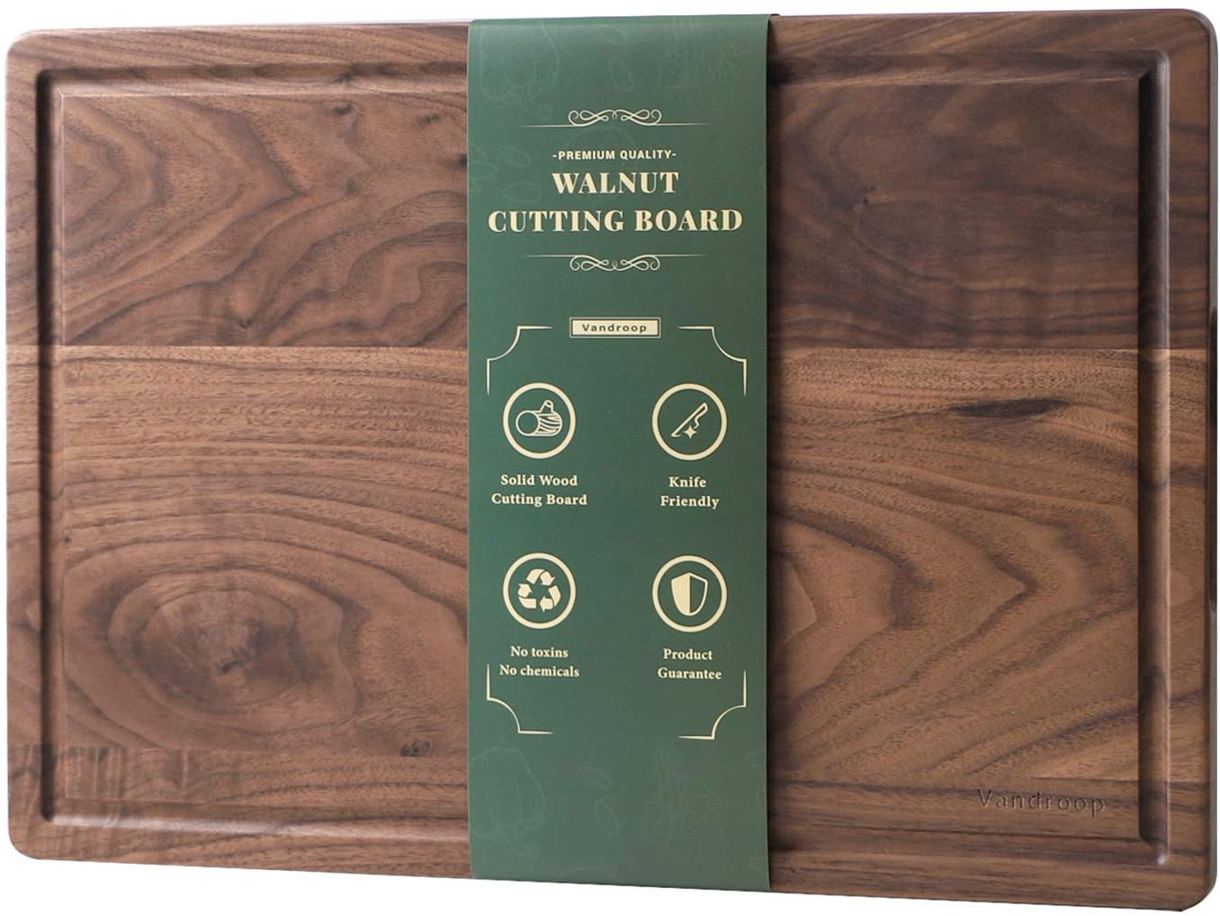 Price:$47.98 Walnut Rectangular Grooved Cutting Board (Walnut, 11 x16" Rectangular): Home & Kitchen