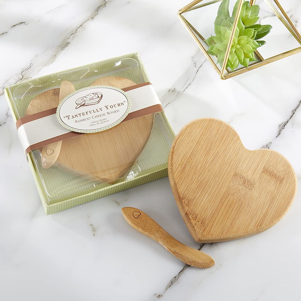 Price:$16.25 Aspen Tastefully Yours Heart-Shaped Bamboo Cheese Board, Miniature Cutting Board, Sage Green/Brown, 4.5" H x 5" W: Home & Kitchen