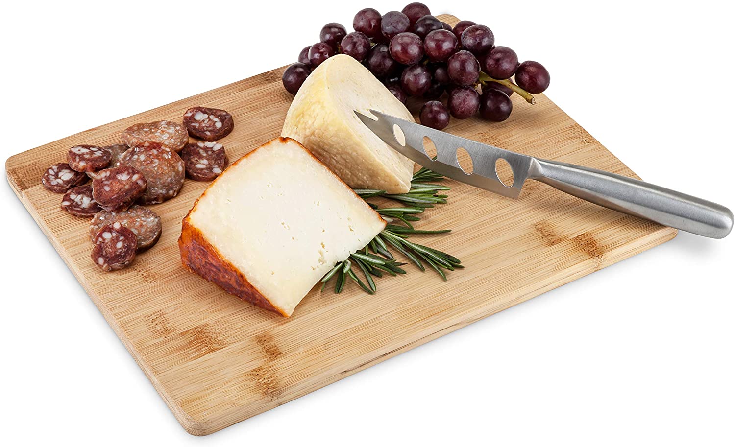 Price:$13.80 Appetize Bamboo Cheese Board and Knife Set, Bamboo Wood and Stainless Steel, 12.2" by 10", Cheese Service, Entertaining Gift Set: Home & Kitchen