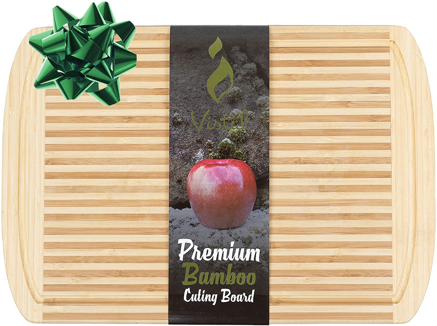 Price:$17.47 Cutting Board With Juice Grooves | Premium Kitchen Chopping Board for Meat (Butcher Block) Cheese and Vegetables | Anti Microbial - 17 x 12: Home & Kitchen