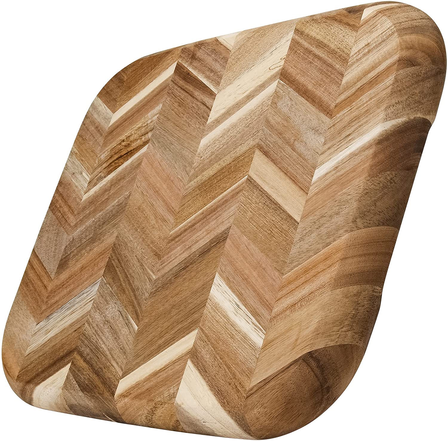 Price:$29.99 Grain Acaica Wood Cutting Board with Handles, Kitchen Chopping Board for Meat(Butcher Block), Vegetables, Fruits, Bread, Cheese : Everything Else