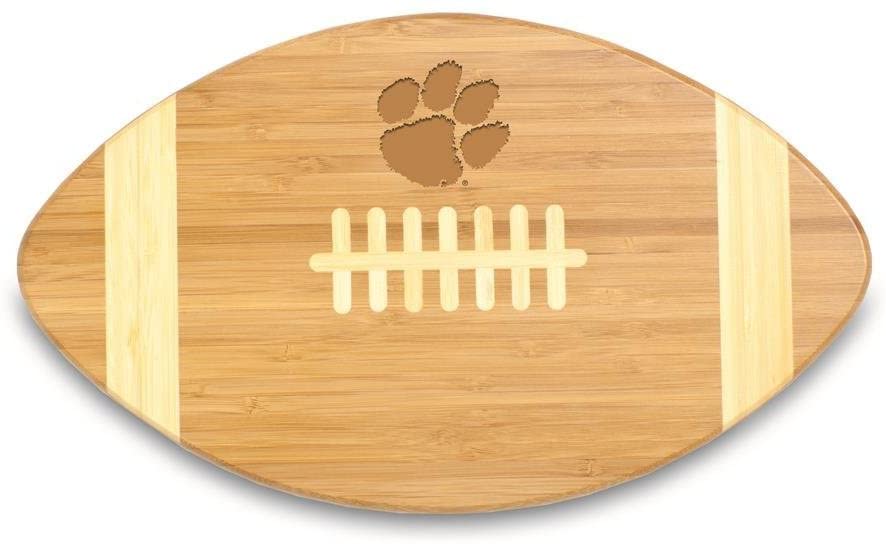 Price:$30.80 - A Picnic Time Brand Touchdown Football Cutting Board & Serving Tray Cheese Boards, One Size, Bamboo : Home & Kitchen