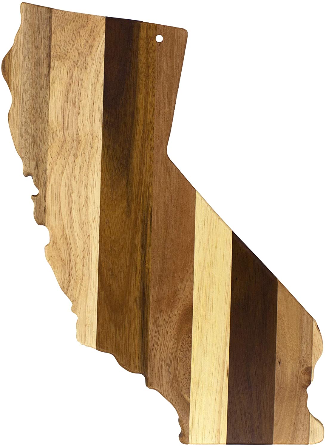 Price:$24.99 Bamboo Rock & Branch Series Shiplap California State Shaped Wood Serving and Cutting Board | Great for Wall Art | 14.25" x 11": Home & Kitchen