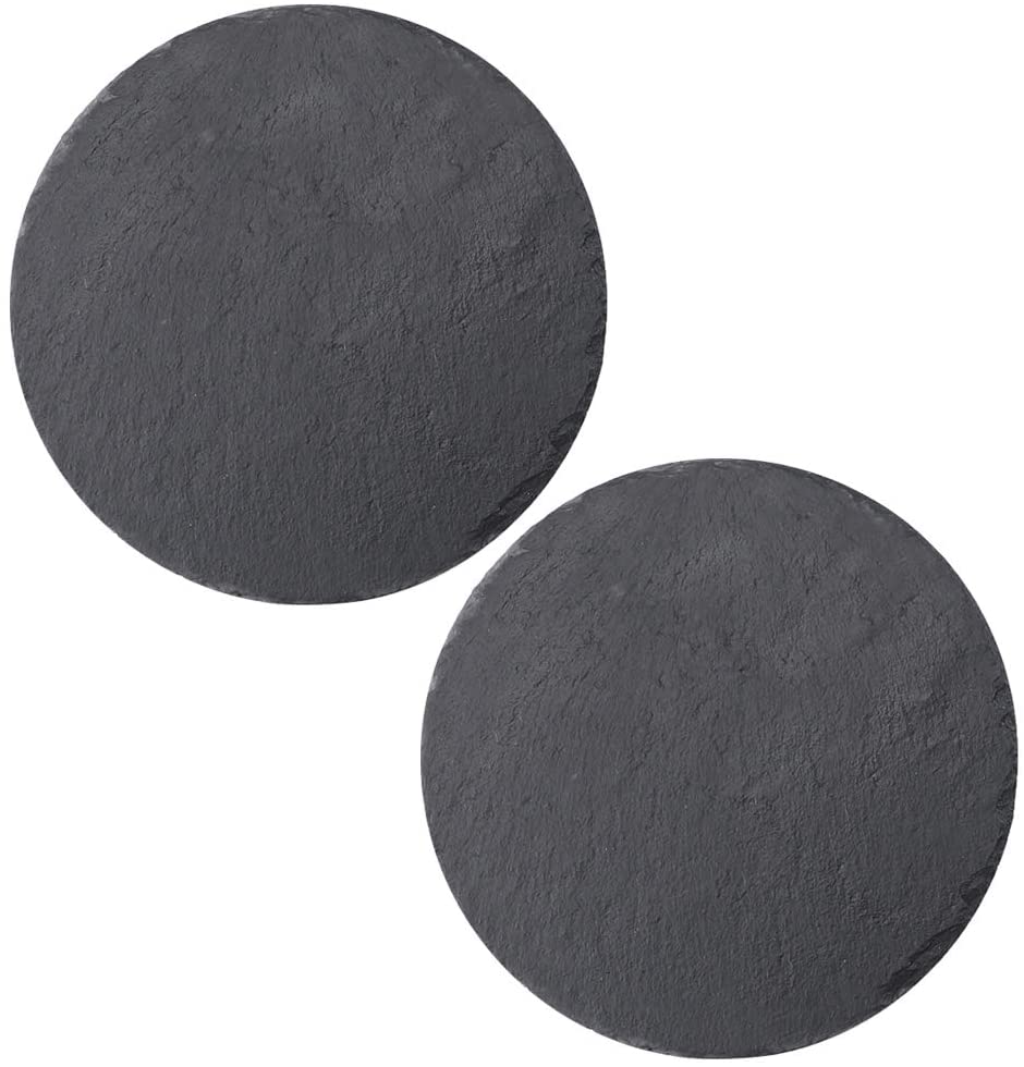 Price:$21.99 2packs Slate Cheese Board Black Platter Tray Cutting Board 9.7'': Cheese Plates