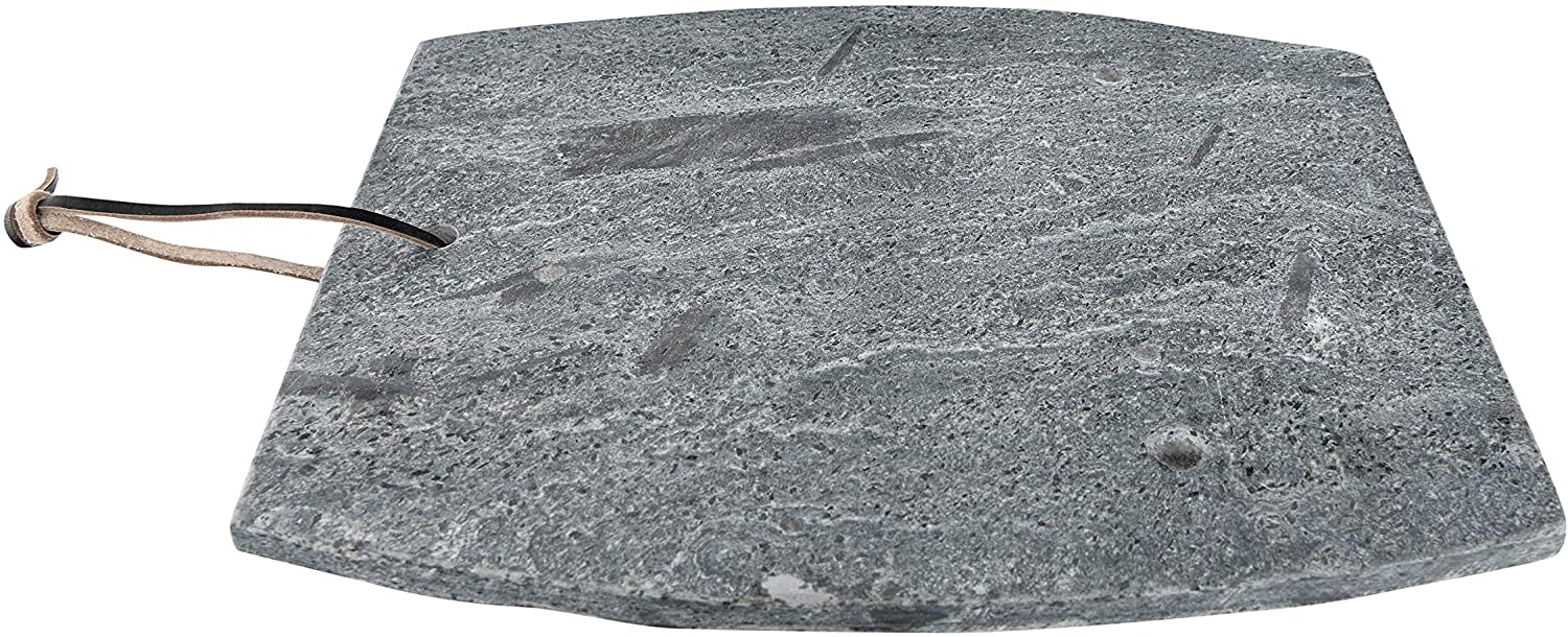 Price:$21.02 11" L Rectangle Slate Cutting Leather Strap Cheese Board, Grey : Home & Kitchen