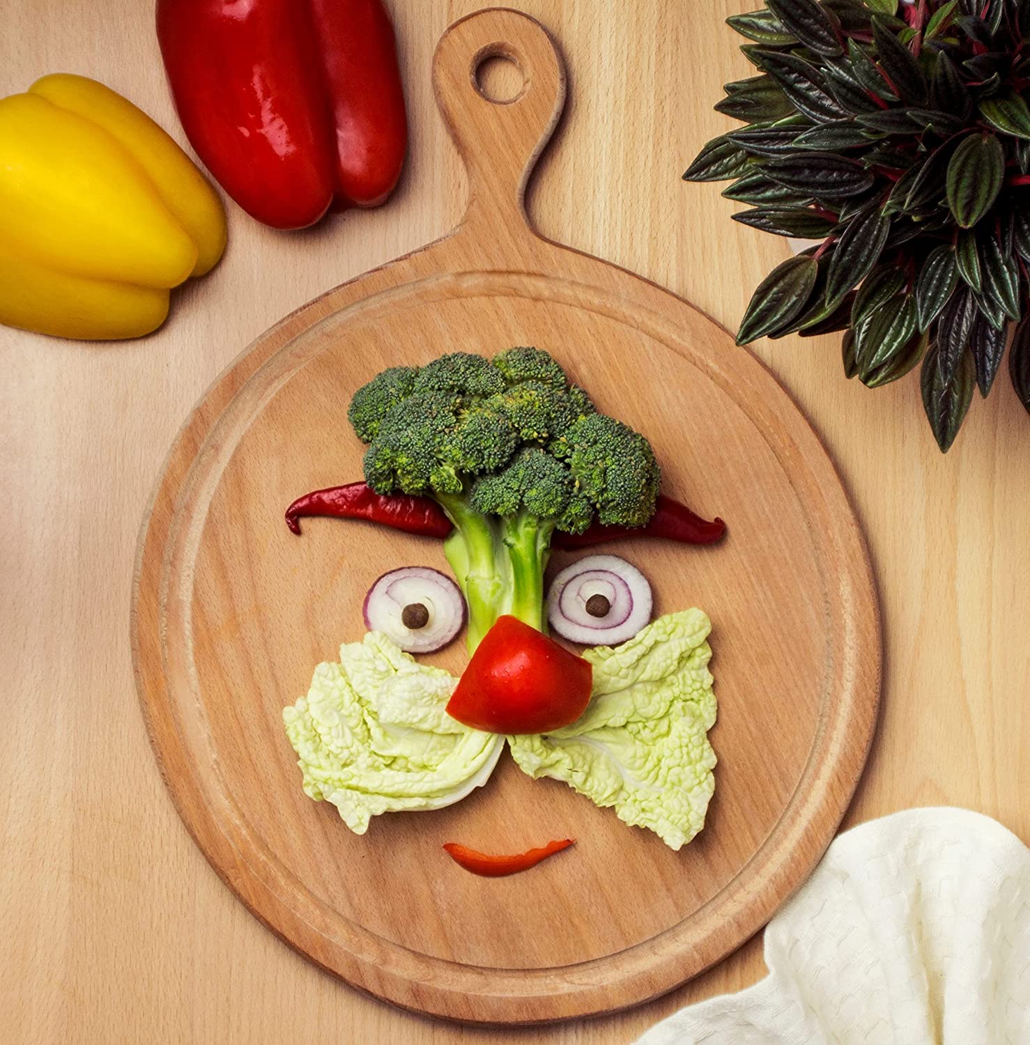 Price:$16.95 11x15’’ Wooden Hardwood Circle Cutting Board with Handle for Kitchen, BBQ Chinese Turkey Mini Commercial - Lipped Round Charcuterie Board with Lip, Bread, Cheese, Crackers - Wood Chopping Board: Home & Kitchen