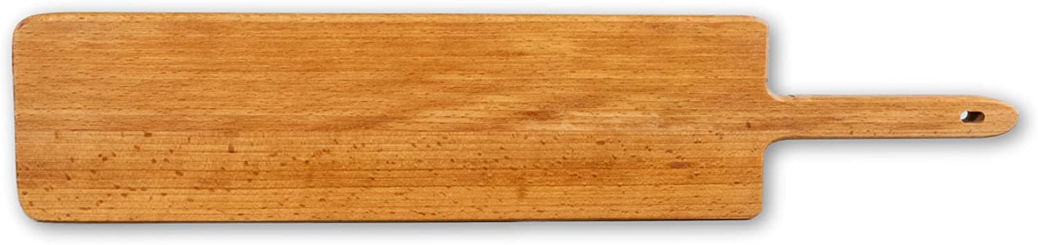 Price:$26.99 Concept Solid Natural Beechwood Two Side Cutting Board Charcuterie Cheese and Bread Tray With Handle Kitchen Chopping Board Pre Oiled with Organic Olive Oil No Chemical Varnish 14x3.5x0.75 in: Home & Kitchen