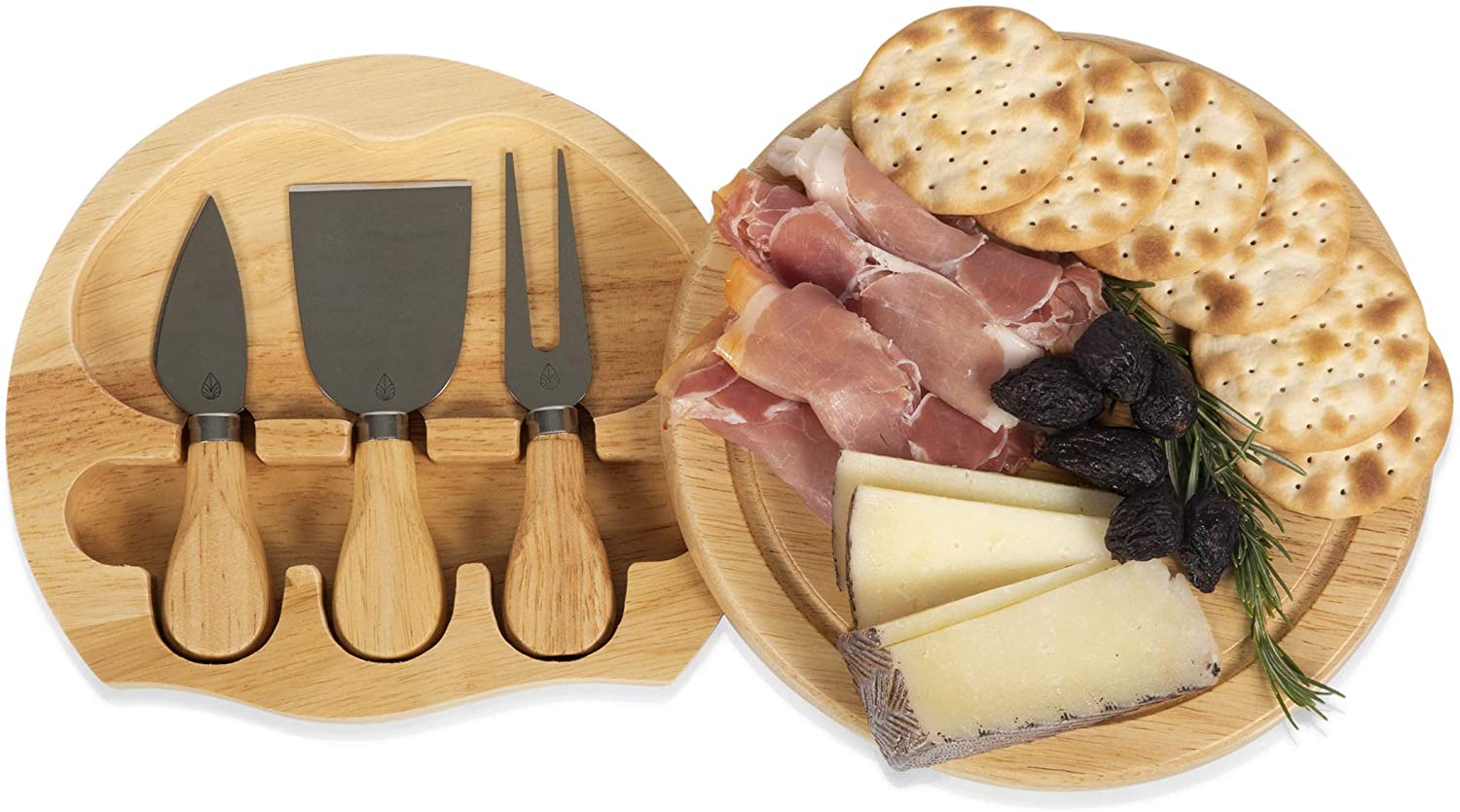Price:$23.99 - a Picnic Time Brand Brie 7-1/2-Inch Cheese Board with Cheese Tools: Cheese Knives: Home & Kitchen