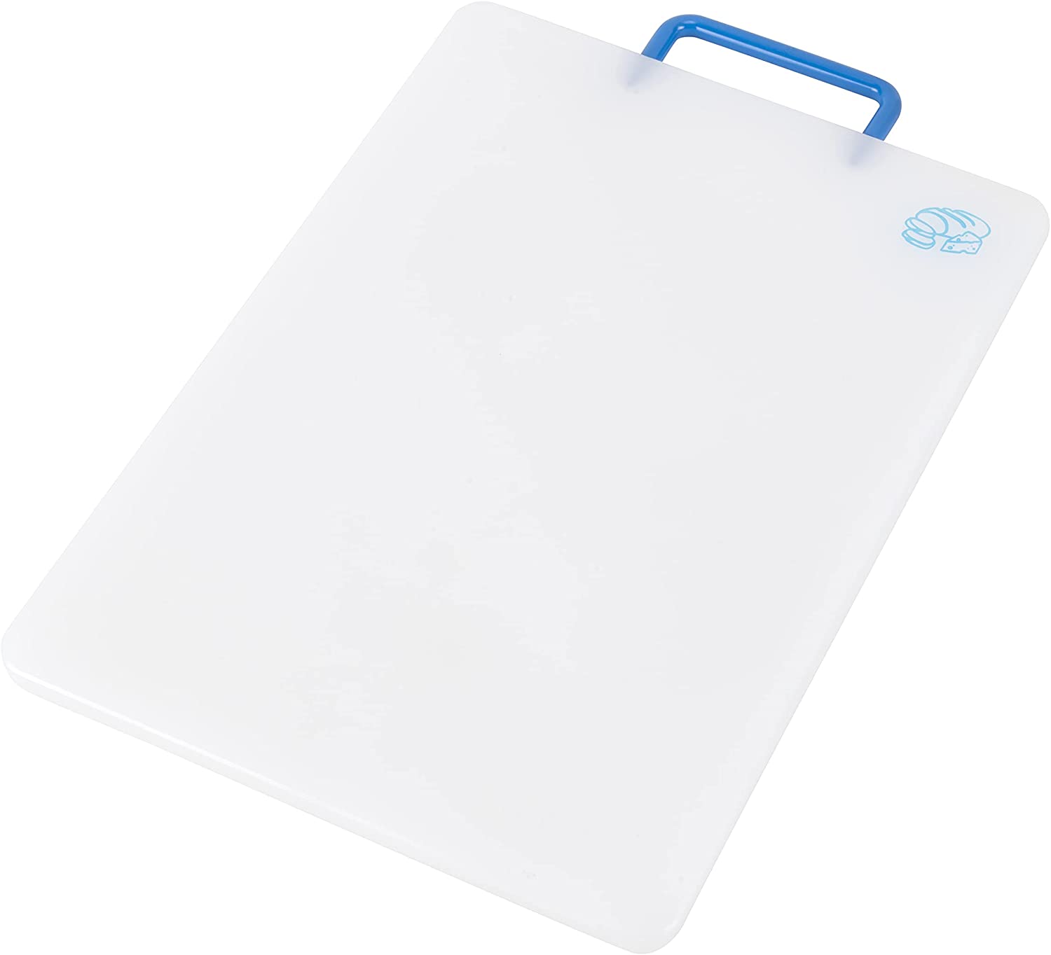 Price:$23.99 SWEDEN - Hanna Cutting Board for Breads and Cheese - Made in Sweden - BPA Free and Dishwasher Safe - Doubles as Plastic Cheese Board for Kitchen - White with Blue Handle - 15” x 9 3/4" x 1/2": Home & Kitchen