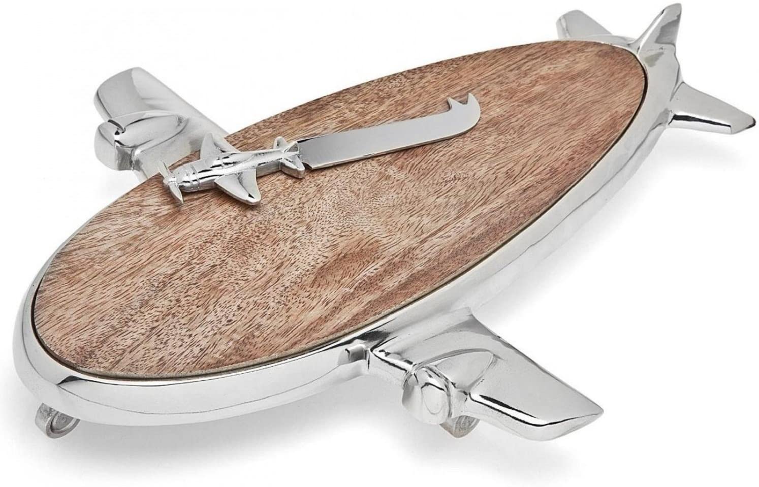 Price:$42.12 Plated Airplane with Wooden Cheese Board: Cheese Plates