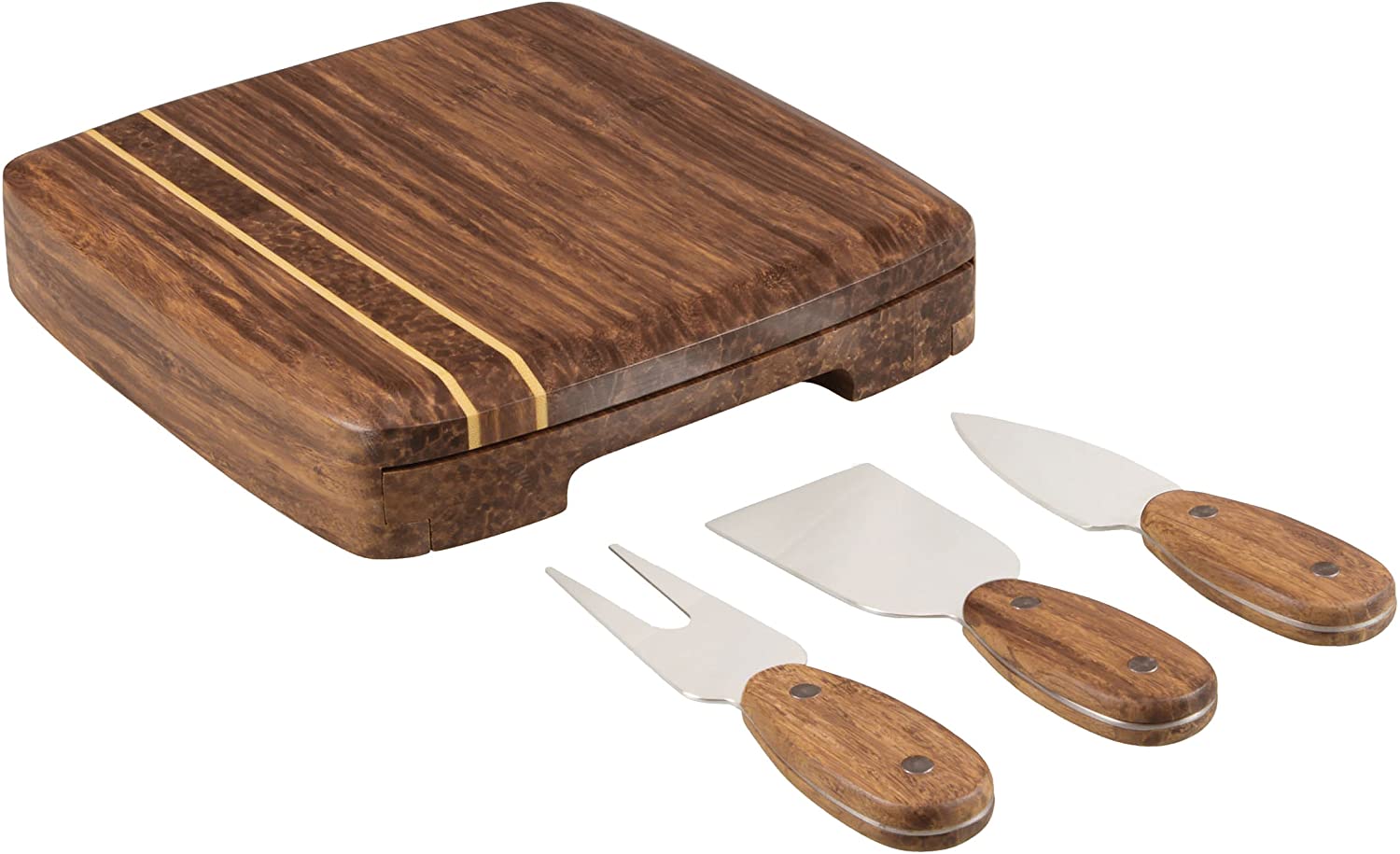Price:$43.49 Time Cordova Bamboo Cheese Board with Tools: Cheese Servers