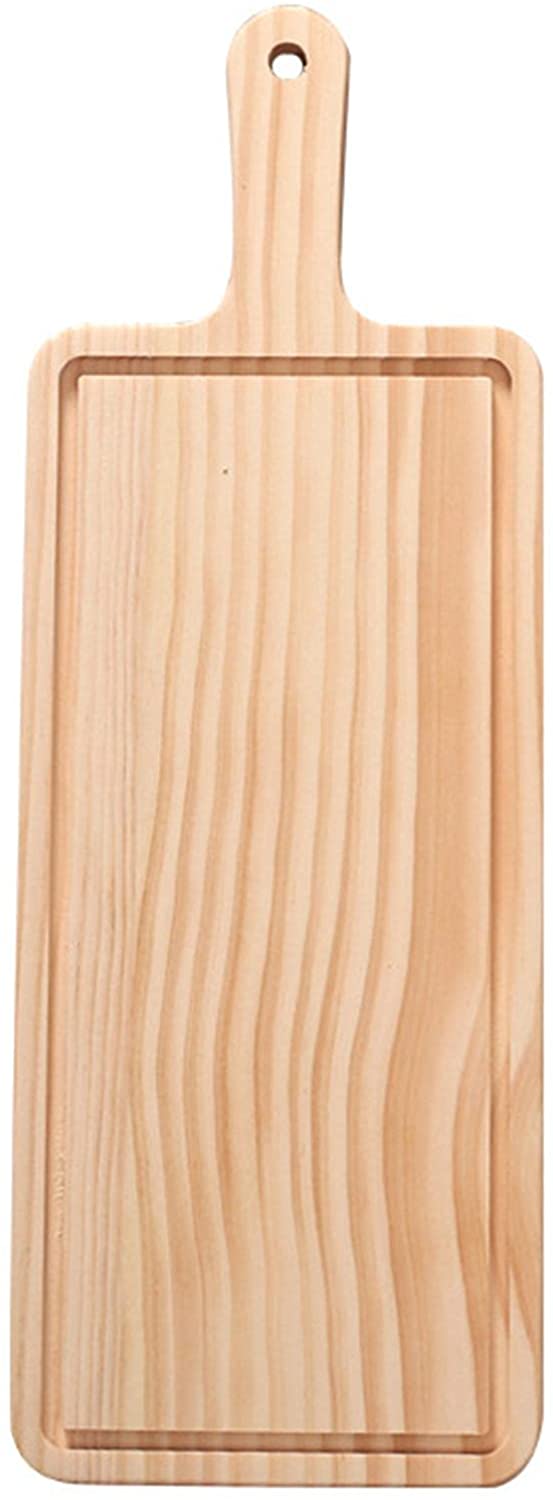 Price:$15.99 Serving Tray,Wood Cutting Board with Handle, Peel Cheese Bread Board for Kitchen(size:32131.5cm): Home & Kitchen