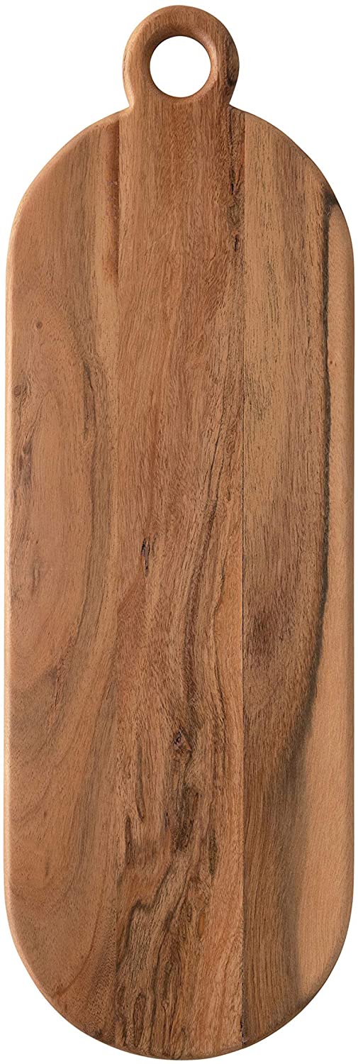 Price:$34.90 Co-Op Acacia Wood Cheese Handle Cutting Board, 24" x 8", Brown: Home & Kitchen