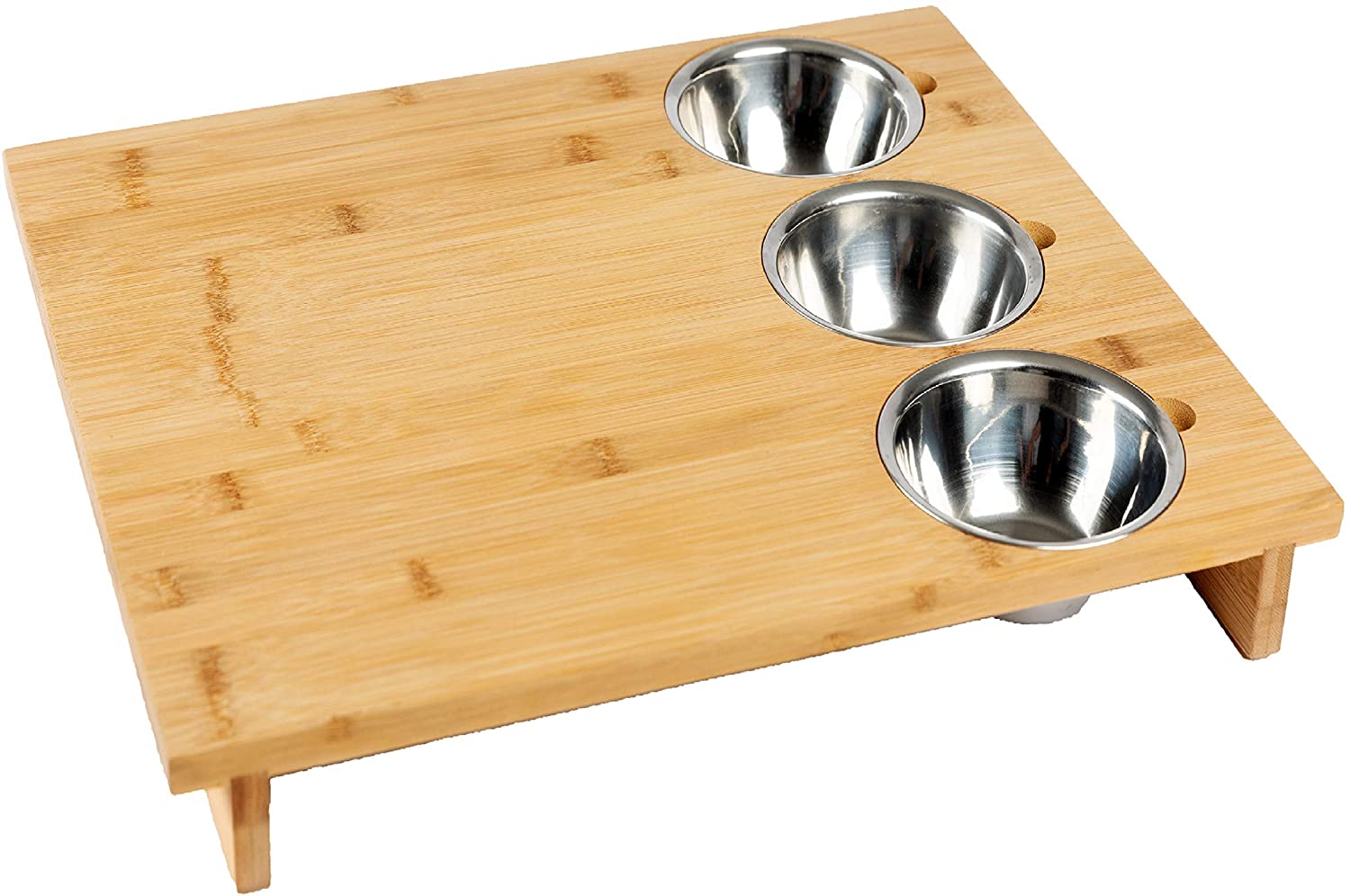 Price:$29.99 Bamboo kitchen cutting/chopping board with 3 large stainless steel bowls, Cheese serving tray, Party serving tray, New Home essentials: Home & Kitchen