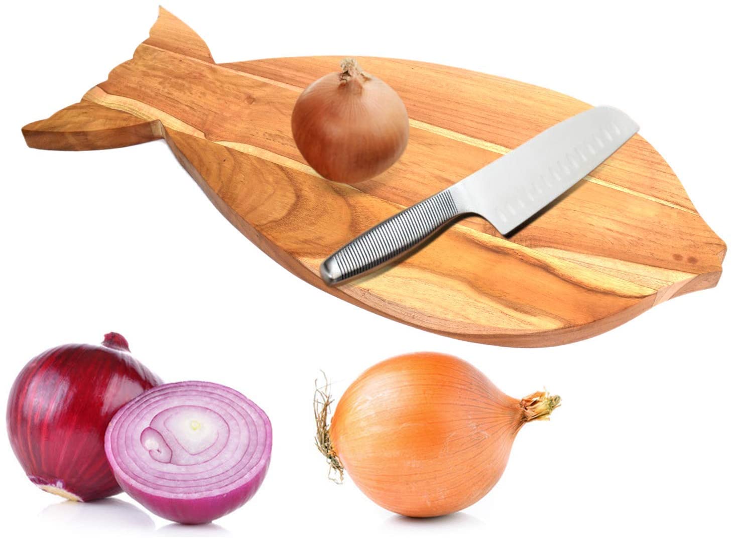 Price:$28.01 Teak Wood (Sagwan Wood) Wooden Chopping Board | Meat Board | Cutting Board for Kitchen Vegetable Fruit Bread Meat Cheese Pizza and Also Serving Board | Size : 17 x 8 x 0.5 Inches: Home & Kitchen