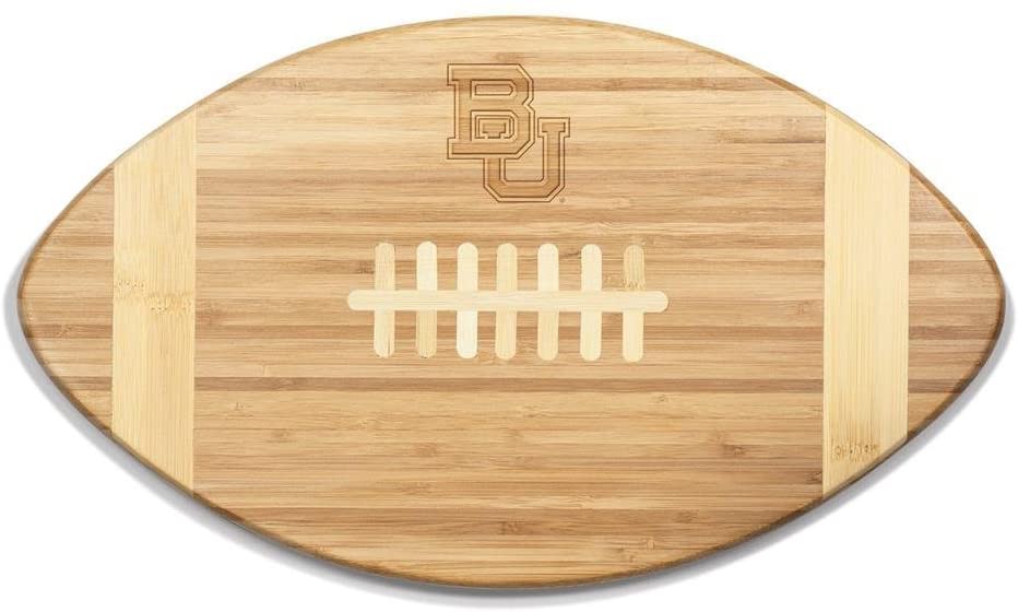Price:$41.95 - A Picnic Time Brand Touchdown Football Cutting Board & Serving Tray Cheese Boards, One Size, Bamboo : Home & Kitchen