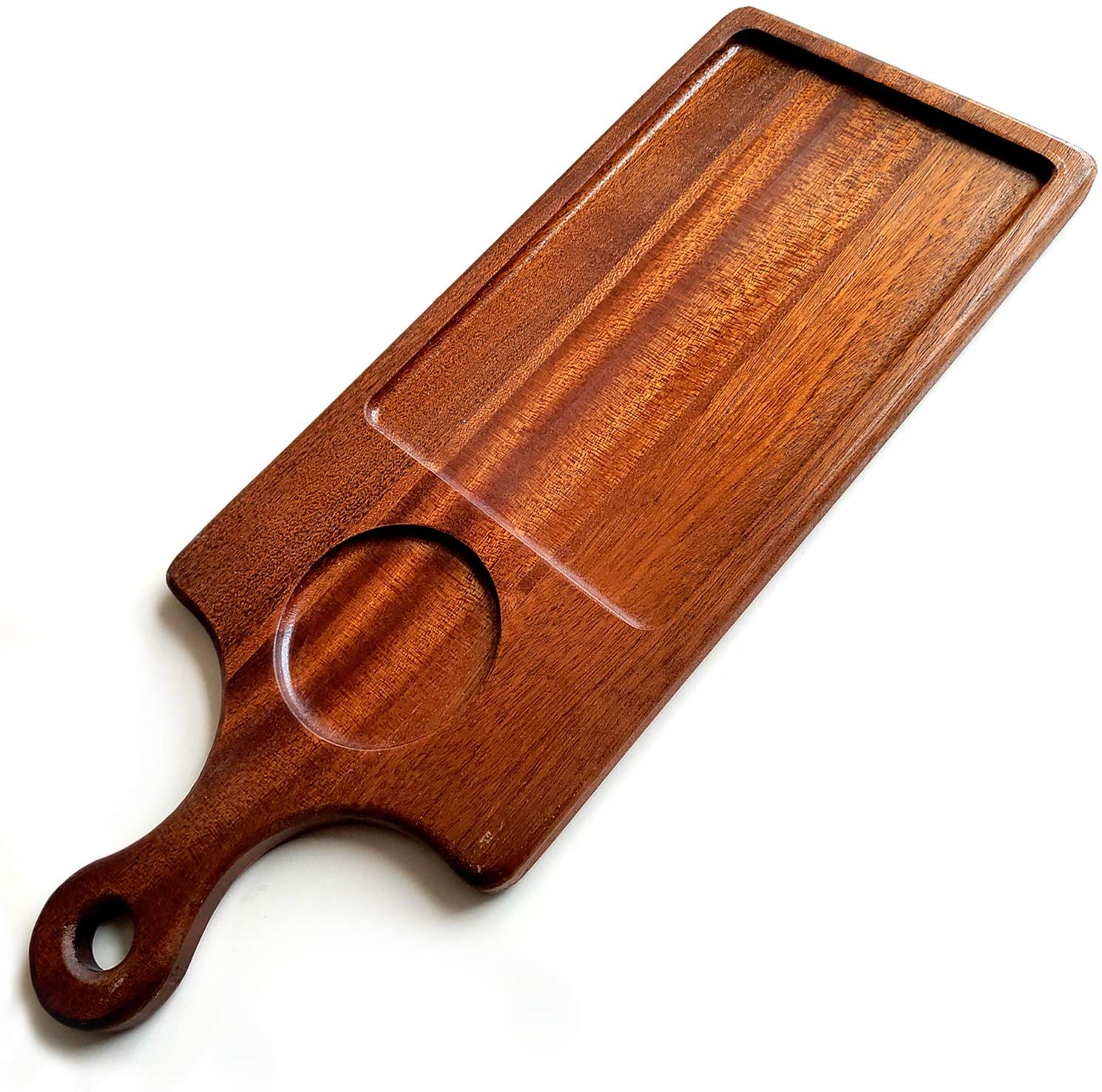 Price:$15.99 Cheese Tray Charcuterie Board Wood Serving Tray Baking Bread Cheese Platters With Handles Cutting Fruit Vegetables Round Antique Square Kitchen Tools Set Keep Food Cold Homemade Decorative for : Home & Kitchen