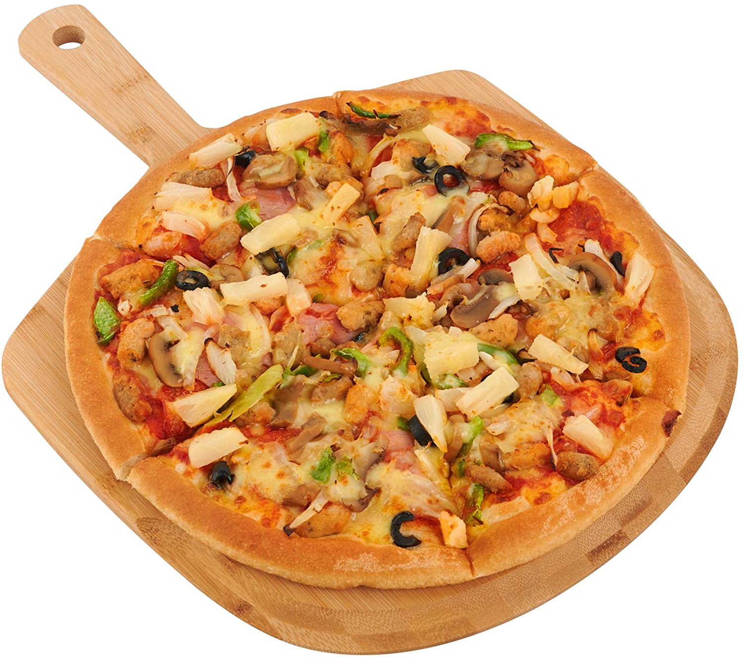 Price:$18.99 Peel, Extra Large Bamboo Spatula Paddle, Wooden Cutting Board, Baking Pizza, Bread, Cutting Fruit, Vegetables, Cheese and Serving Board, 12x17inch: Home & Kitchen
