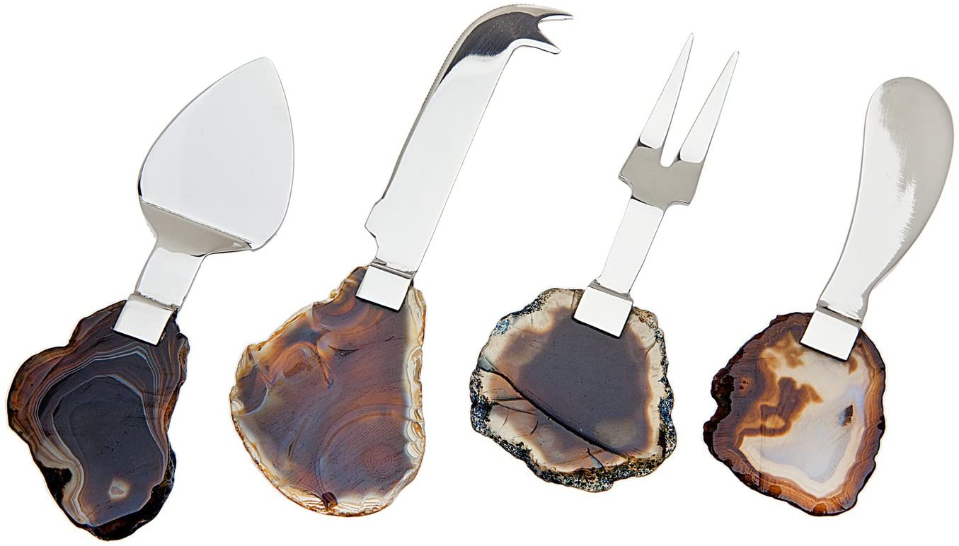Price:$44.99 Cheese Set with Agate Handles - Set of 4: Home & Kitchen