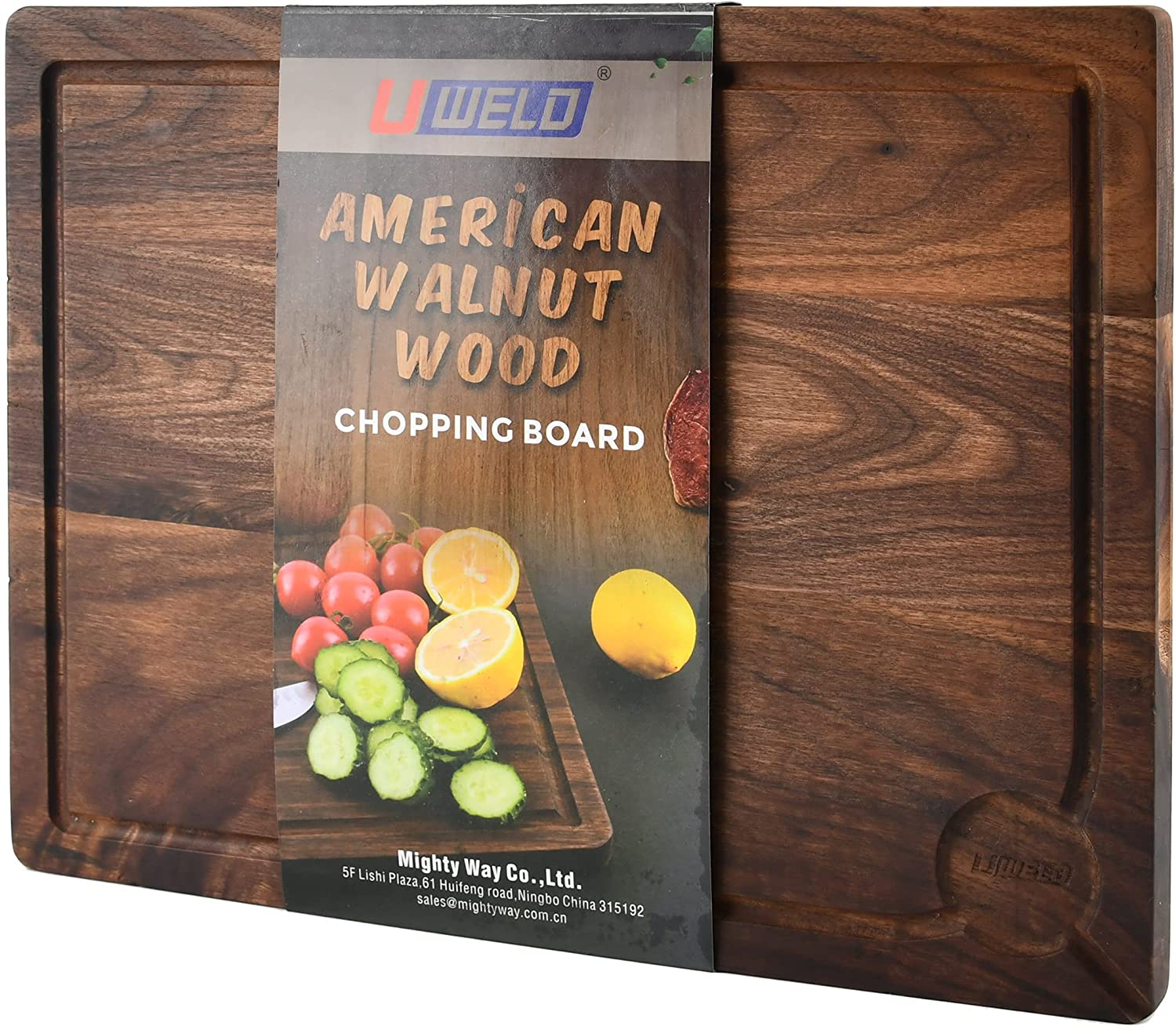 Price:$39.99 American Walnut Cutting Board Reversible Chopping Board 16x12x0.8" Charcuterie Board with juice groove…: Home & Kitchen
