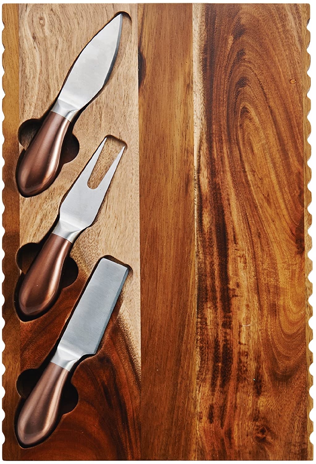 Price:$27.62 4 Piece Cheese Knife Set with Wood Board, Assorted: Home & Kitchen