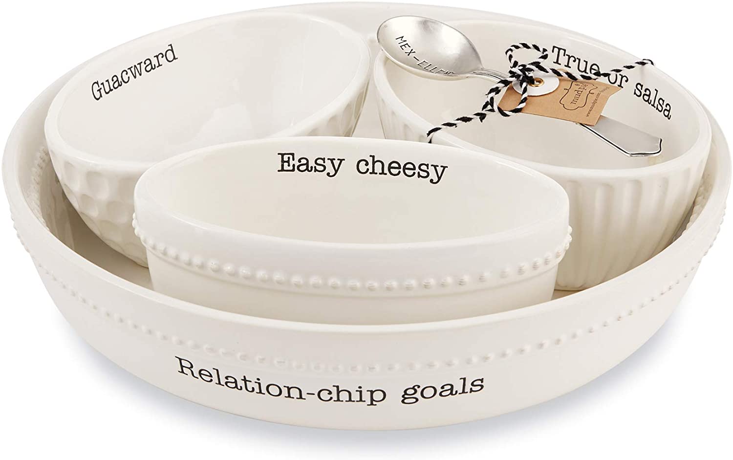 Price:$59.00 Pie Circa Chip N Dip Set (Circa Fiesta): Chip & Dip Sets