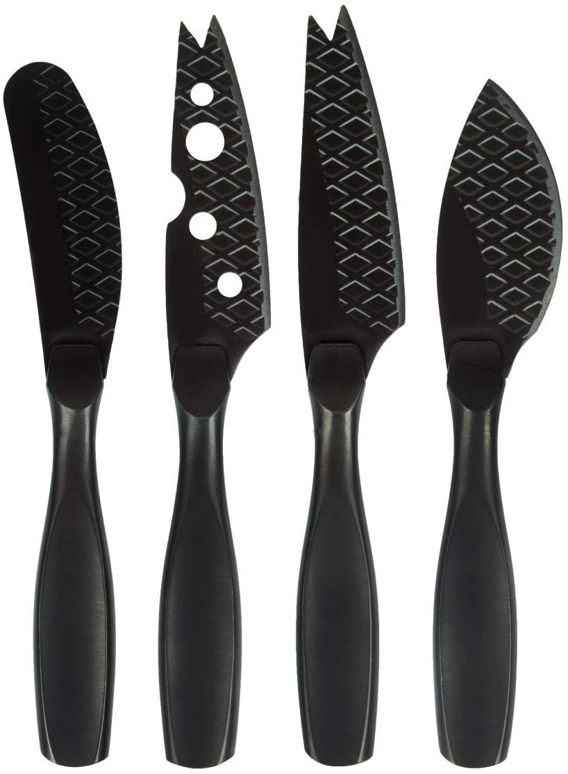 Price:$53.99 Monaco+ Cheese Knife Set, Mini, Black: Home & Kitchen