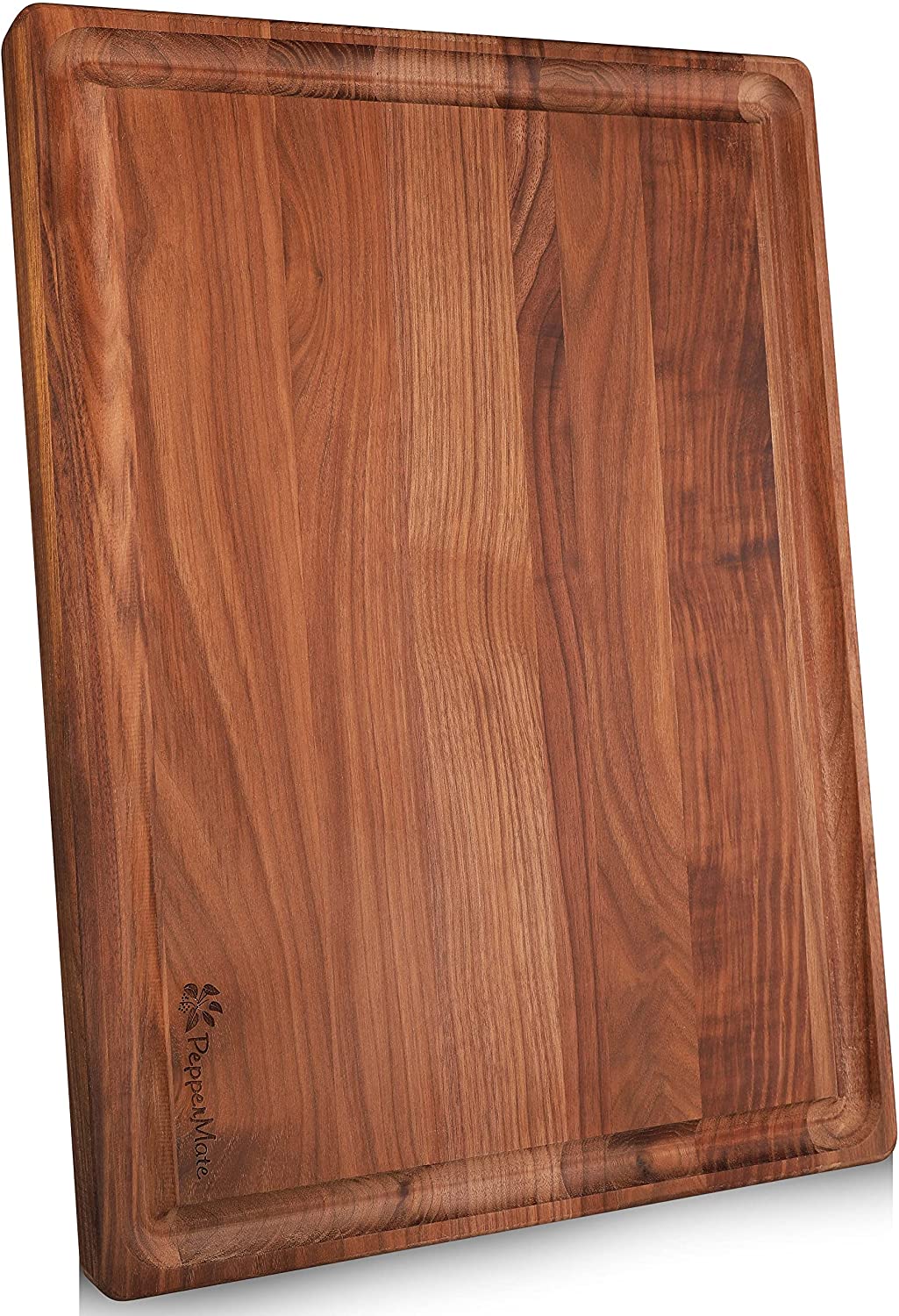 Price:$139.97 Walnut Kitchen Cutting Board – 20 x 15 x 1.25 In. Dark Hardwood Chopping Block with Juice Groove – Doubles as Cheese or Charcuterie Board – Home & Kitchen Accessories by PepperMate: Home & Kitchen