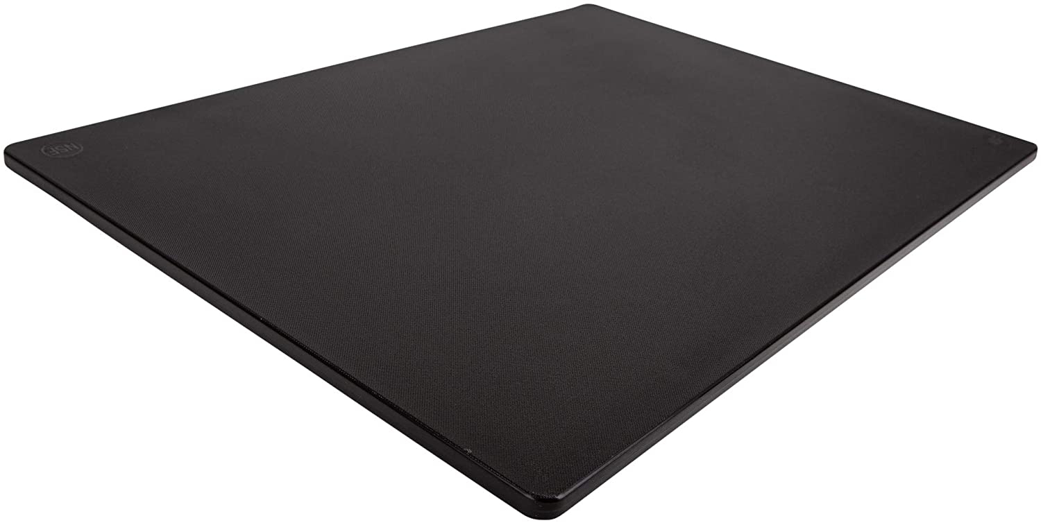 Price:$28.99 Black Plastic Cutting Board, Extra Large 24x18 Inch, 1/2" Thick HDPE Poly for Restaurants, Dishwasher Safe and BPA Free: Home & Kitchen