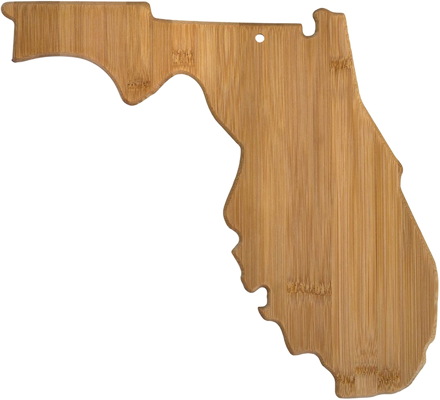 Price:$19.99 : Totally Bamboo Florida State Shaped Serving & Cutting Board, Natural Bamboo : Home & Kitchen