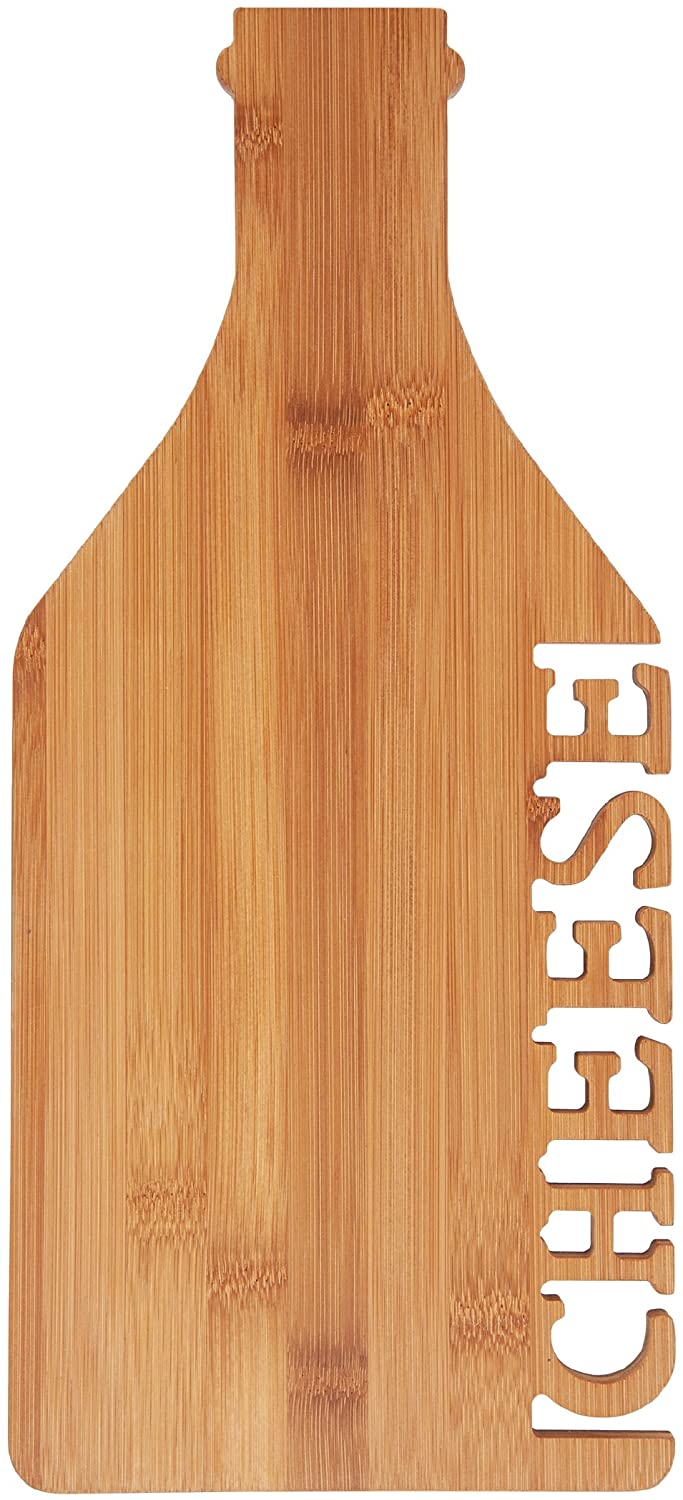 Price:$16.99 "Cheese" Lettercut Bamboo Cheese Board, Assorted : Everything Else